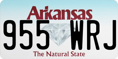 AR license plate 955WRJ