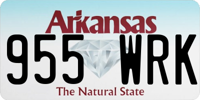AR license plate 955WRK