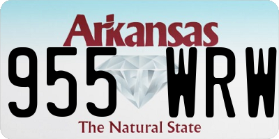 AR license plate 955WRW
