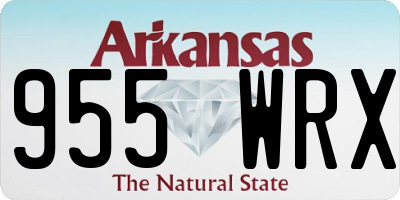 AR license plate 955WRX
