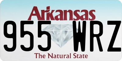 AR license plate 955WRZ