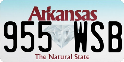 AR license plate 955WSB