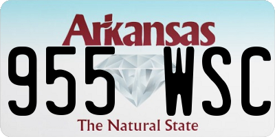 AR license plate 955WSC