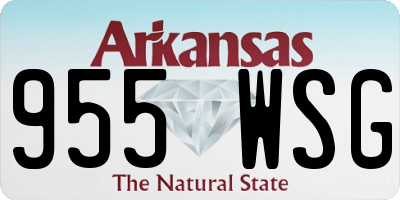 AR license plate 955WSG