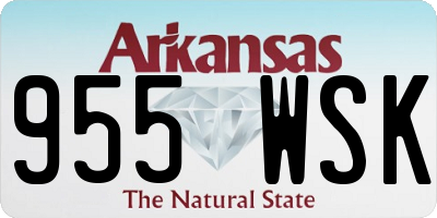 AR license plate 955WSK