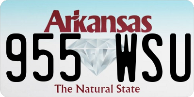 AR license plate 955WSU