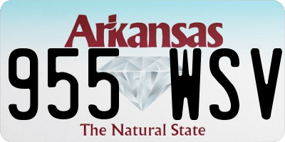 AR license plate 955WSV