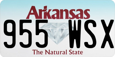 AR license plate 955WSX