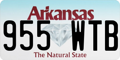 AR license plate 955WTB