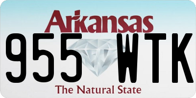 AR license plate 955WTK