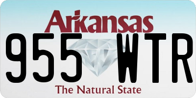 AR license plate 955WTR