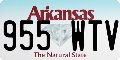 AR license plate 955WTV