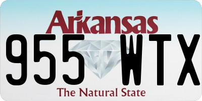 AR license plate 955WTX