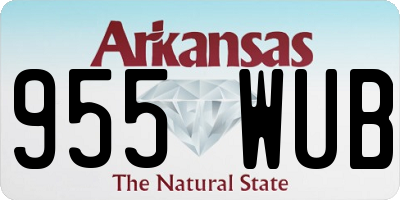 AR license plate 955WUB