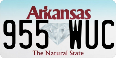 AR license plate 955WUC