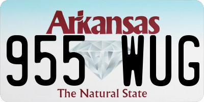 AR license plate 955WUG