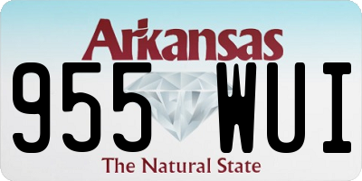 AR license plate 955WUI