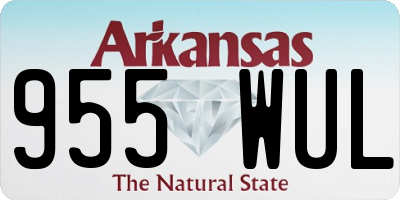 AR license plate 955WUL