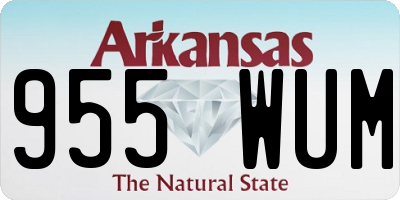 AR license plate 955WUM