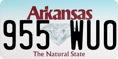 AR license plate 955WUO