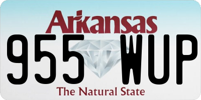 AR license plate 955WUP