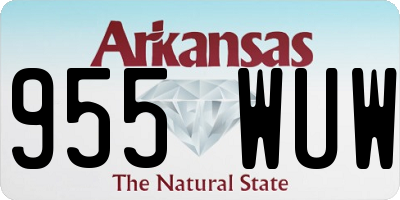 AR license plate 955WUW