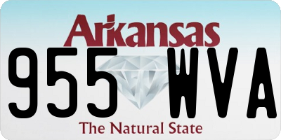 AR license plate 955WVA