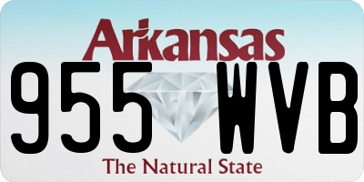 AR license plate 955WVB