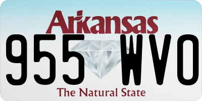 AR license plate 955WVO