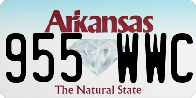 AR license plate 955WWC