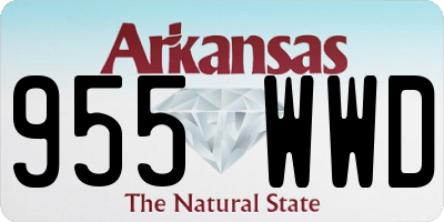 AR license plate 955WWD