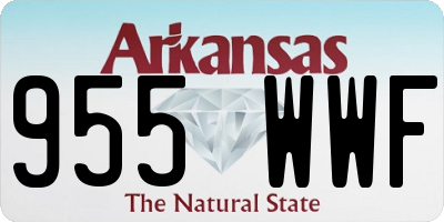 AR license plate 955WWF