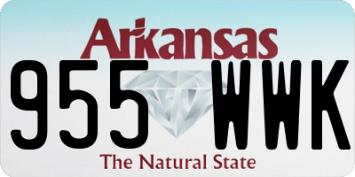 AR license plate 955WWK