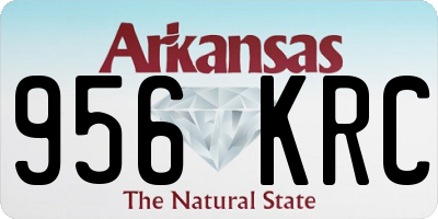 AR license plate 956KRC