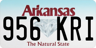 AR license plate 956KRI