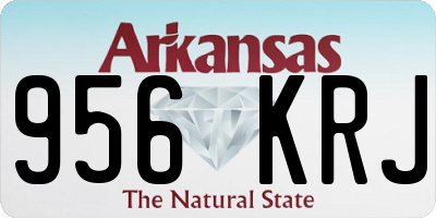 AR license plate 956KRJ