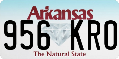 AR license plate 956KRO