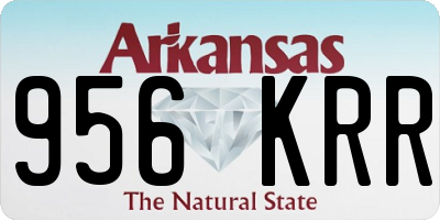 AR license plate 956KRR
