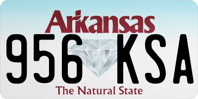 AR license plate 956KSA