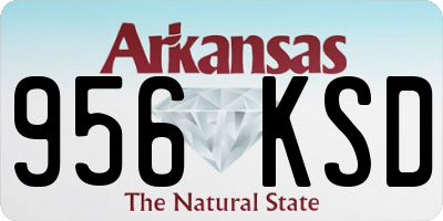 AR license plate 956KSD