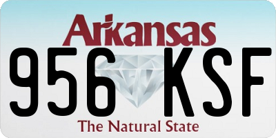 AR license plate 956KSF