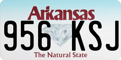 AR license plate 956KSJ