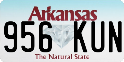 AR license plate 956KUN