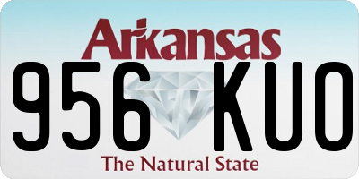 AR license plate 956KUO