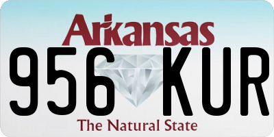 AR license plate 956KUR