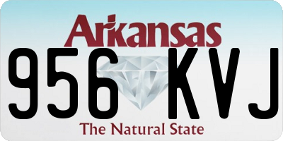 AR license plate 956KVJ