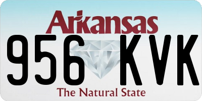 AR license plate 956KVK