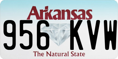 AR license plate 956KVW