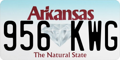 AR license plate 956KWG