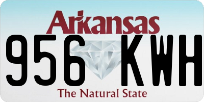 AR license plate 956KWH